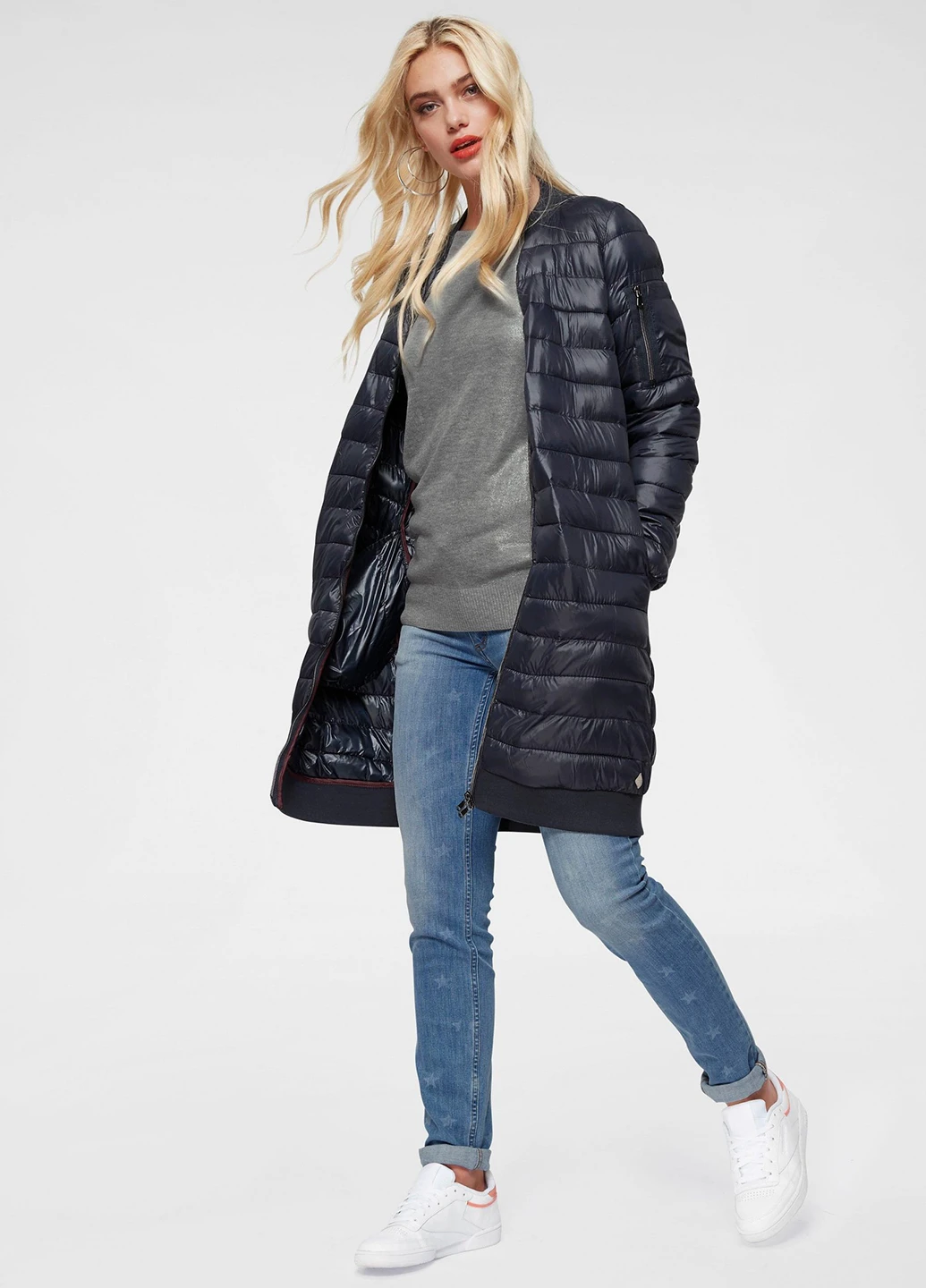 Темно-синяя демисезонная куртка Vero Moda