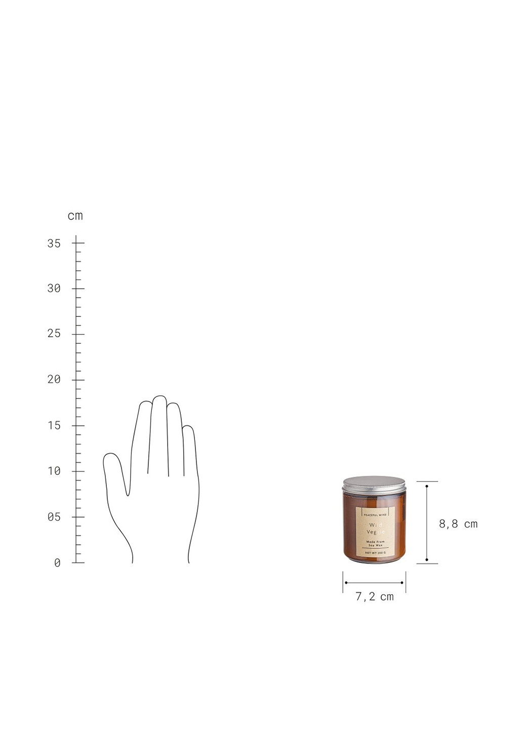 Свеча ароматизированная, 7,2 см Butlers (258902235)