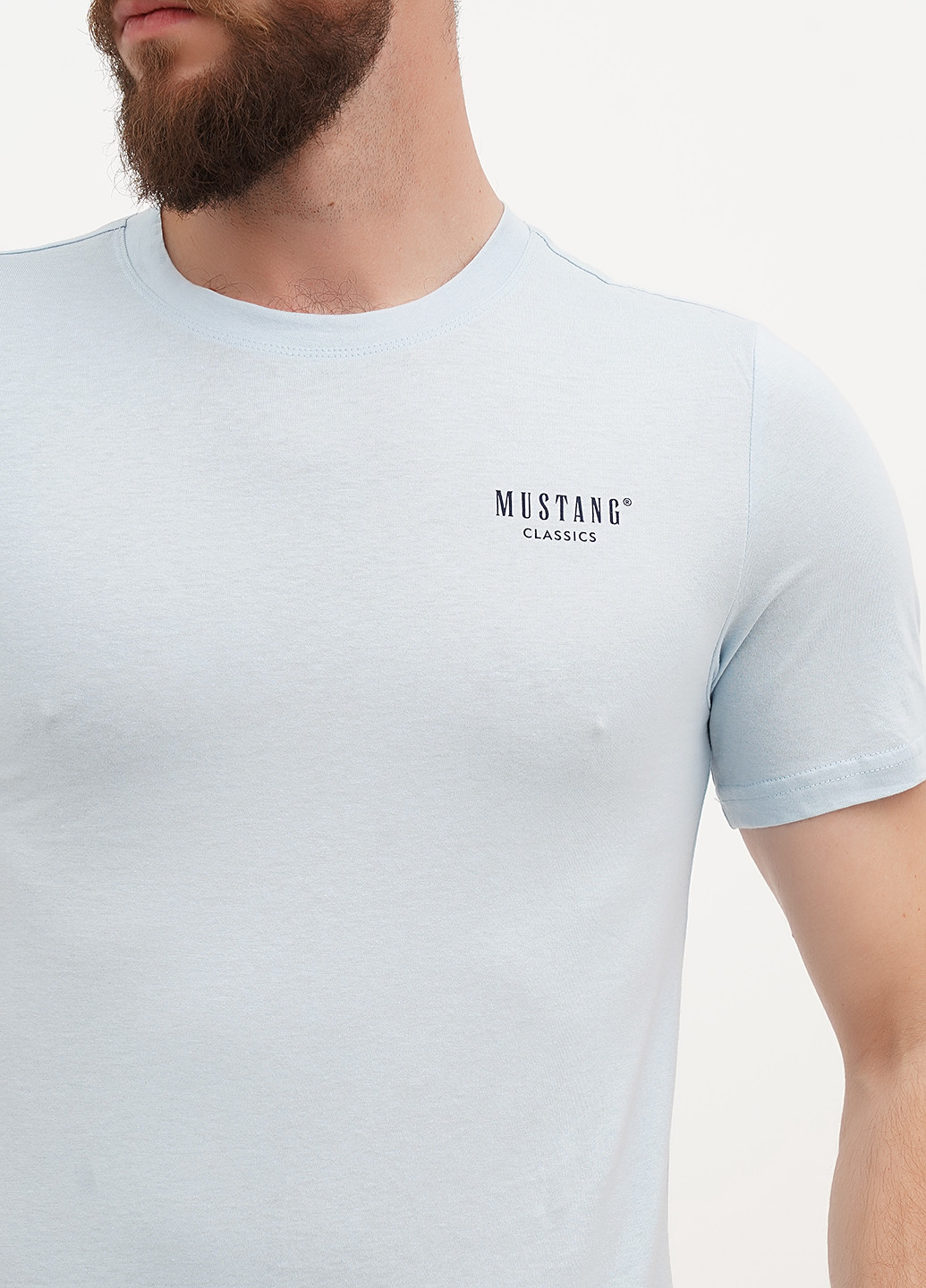 Світло-блакитна футболка Mustang