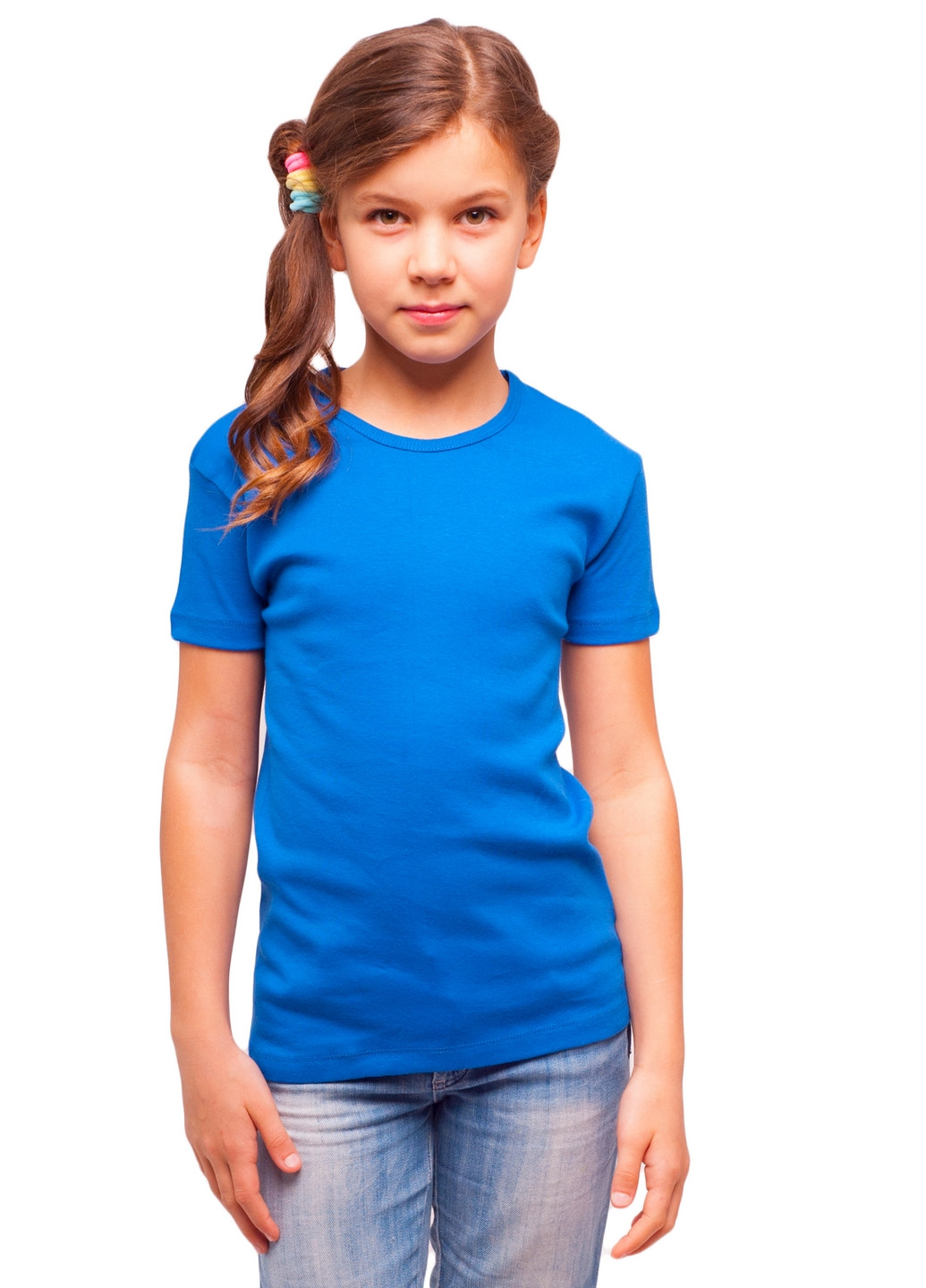 Синяя демисезонная футболка деская Наталюкс 21-3302