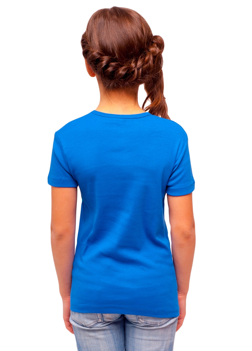 Синяя демисезонная футболка деская Наталюкс 21-3302