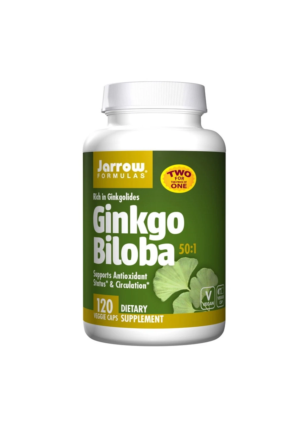 Гинкго билоба Ginkgo Biloba 120 капсул Jarrow Formulas (255410338)