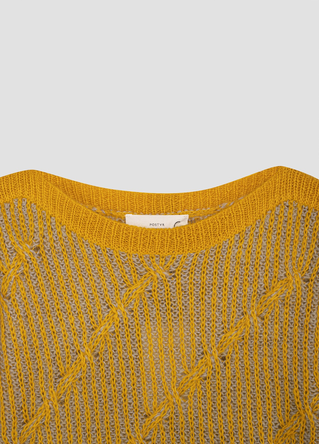 Комбинированный демисезонный свитер POSTYR