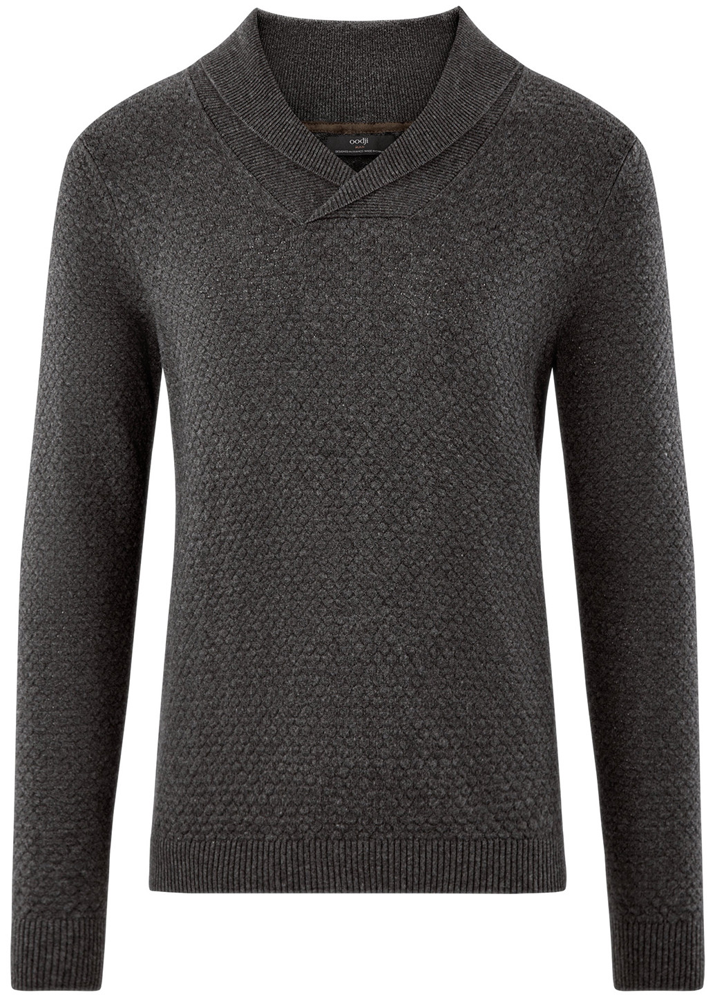 Темно-серый демисезонный пуловер пуловер Oodji