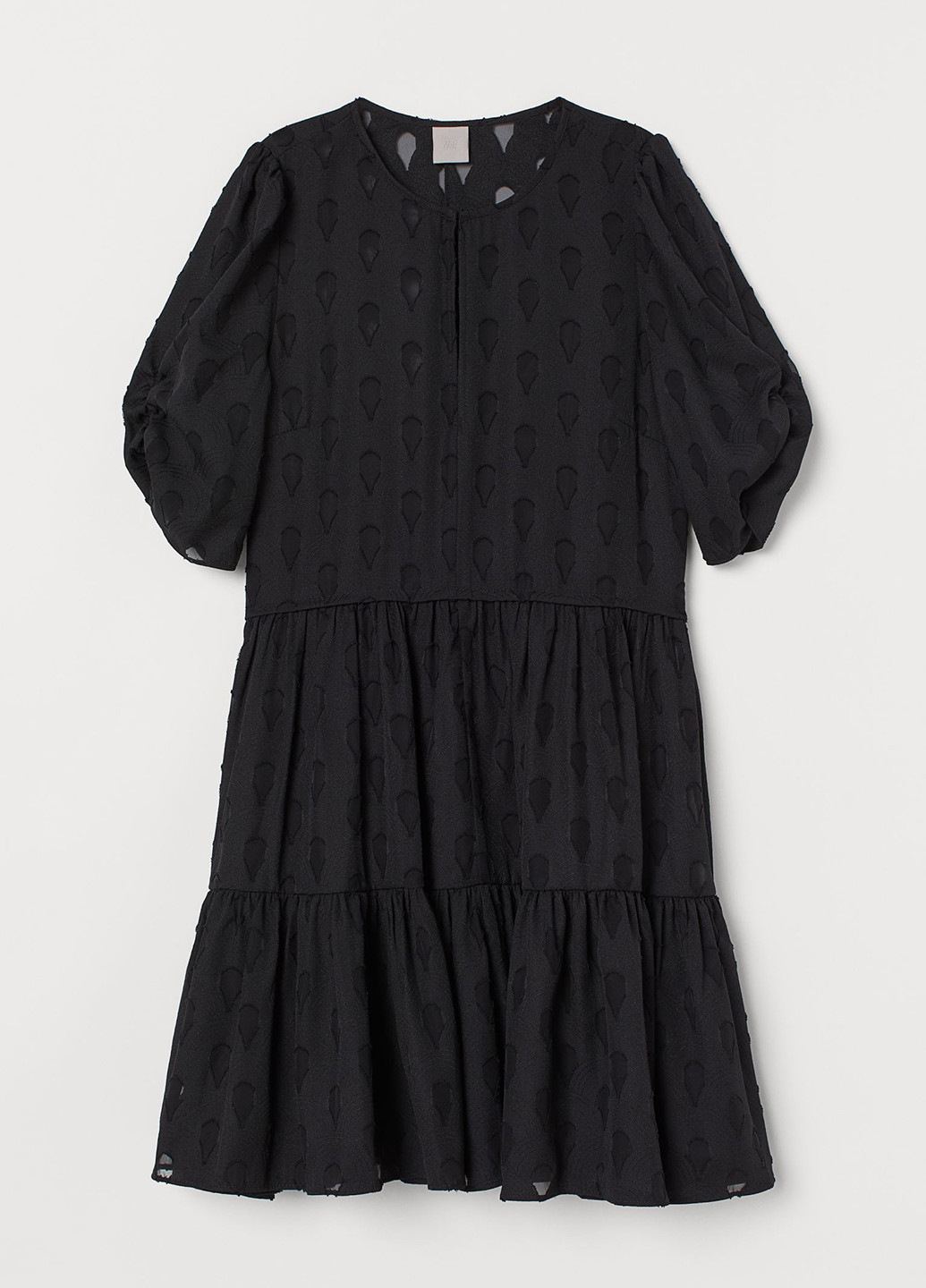 Чорна кежуал плаття, сукня а-силует H&M з геометричним візерунком