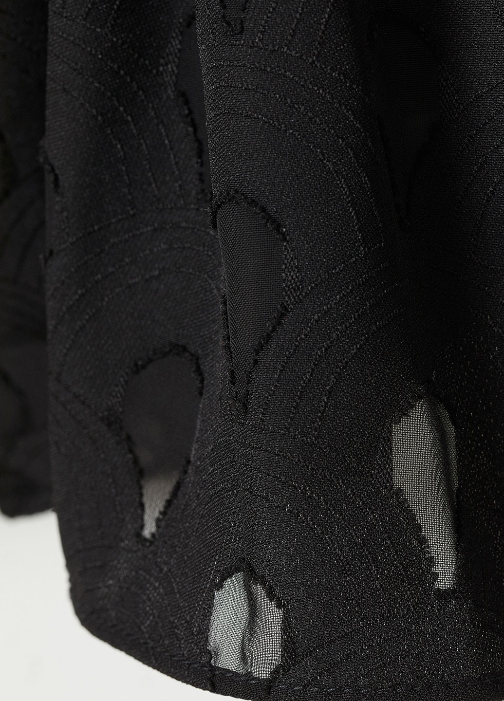 Черное кэжуал платье а-силуэт H&M с геометрическим узором