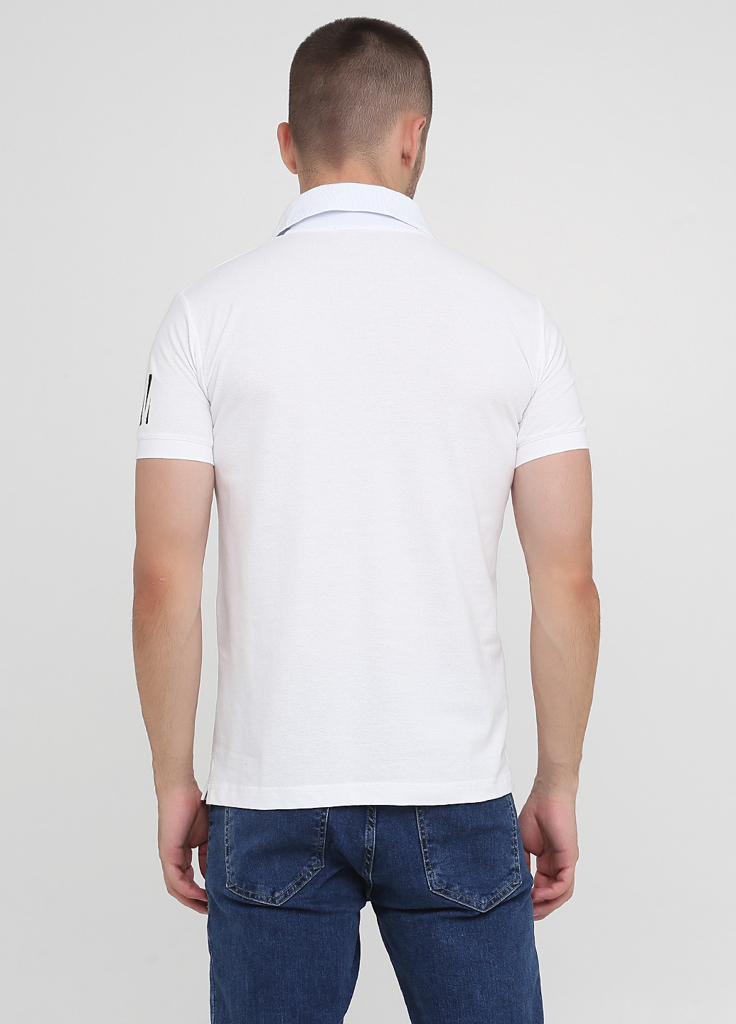 Белая футболка-поло для мужчин Only Man однотонная