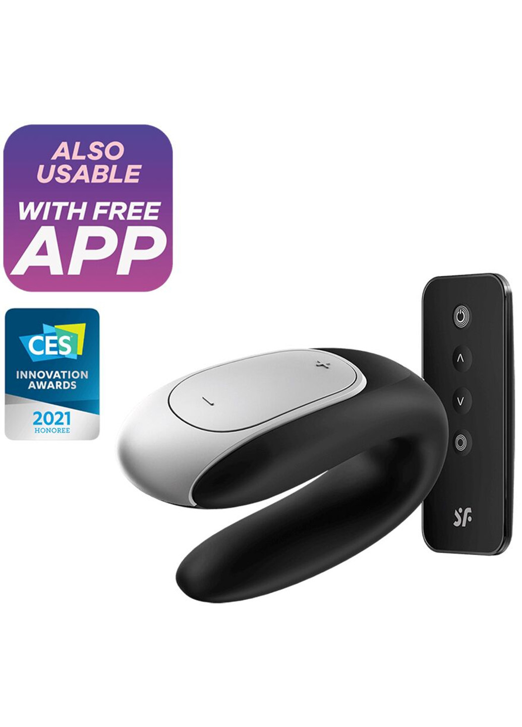 Смарт-вибратор для пар Double Fun (Black) Satisfyer (252297238)