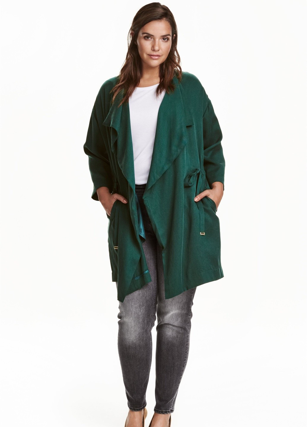 Темно-зелене демісезонне Пальто H&M