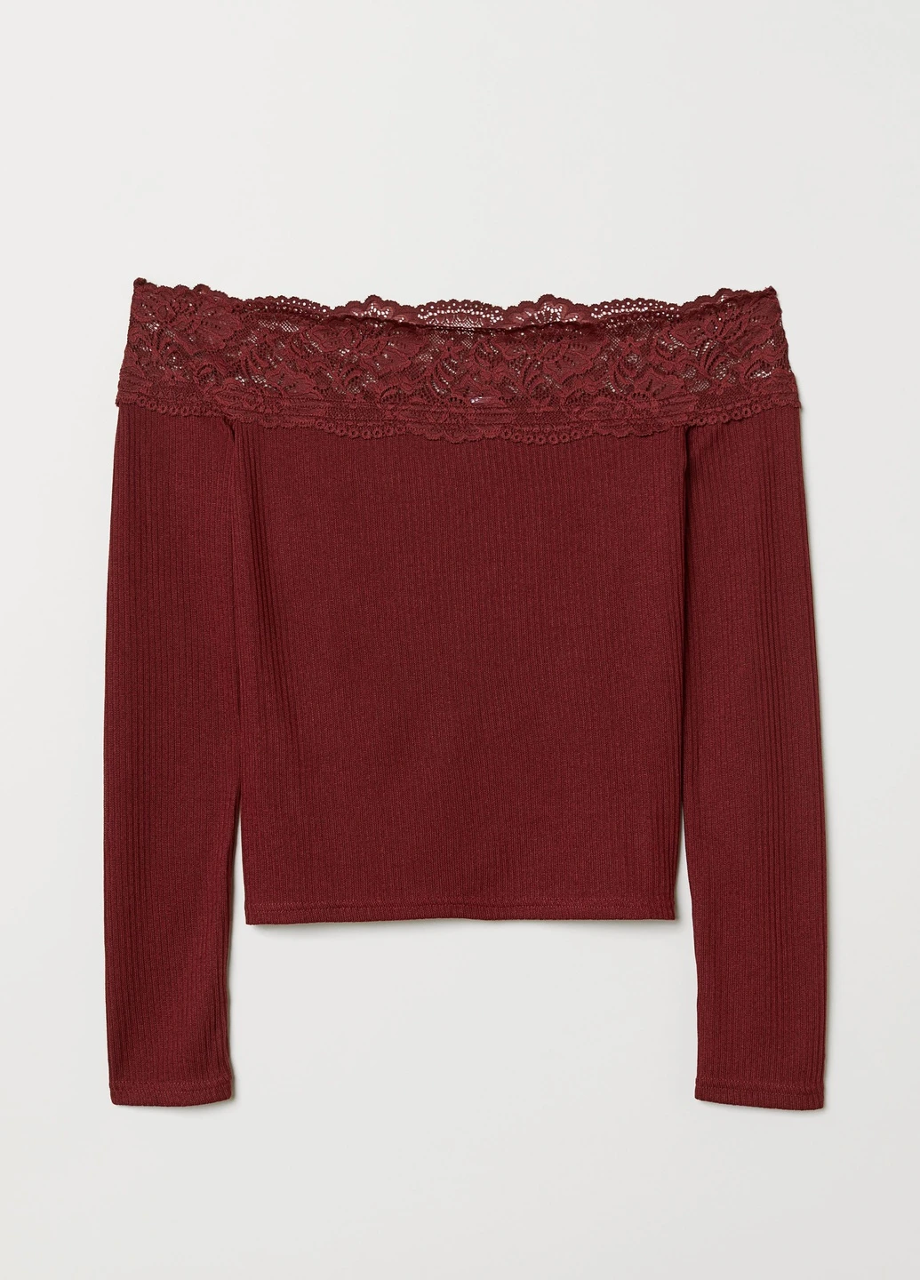 Бордова блуза H&M