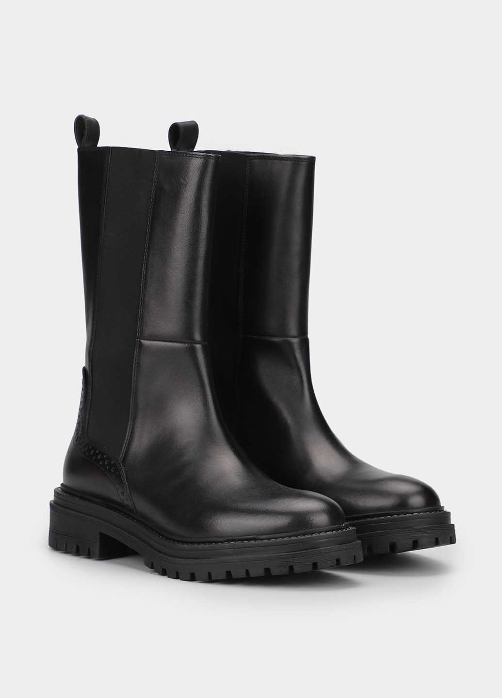 Черные осенние полусапоги Geox