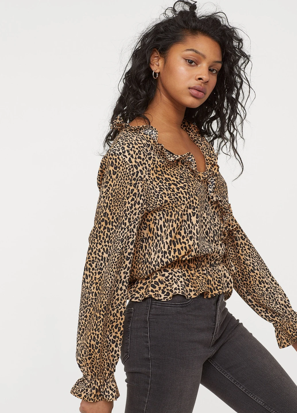 Коричнева блуза H&M