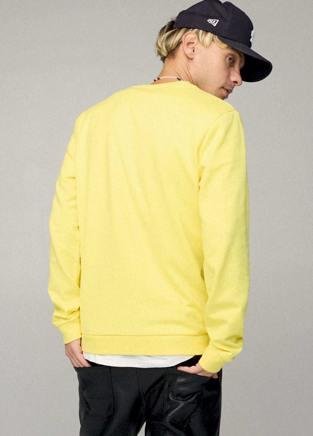 Жовтий світшот чоловічий basic /no flis/ YAPPI (252386566)