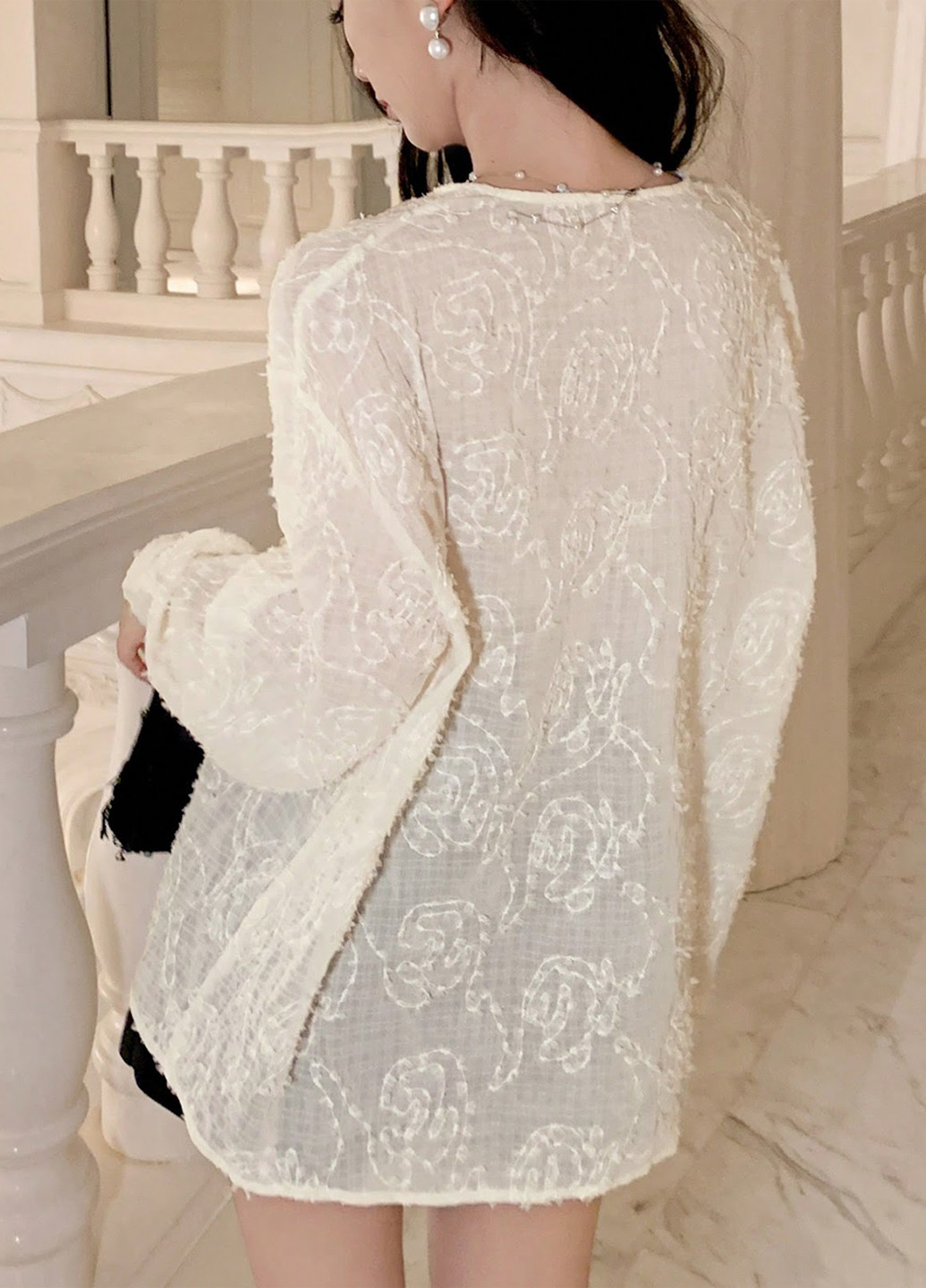 Айвори блуза SHEIN