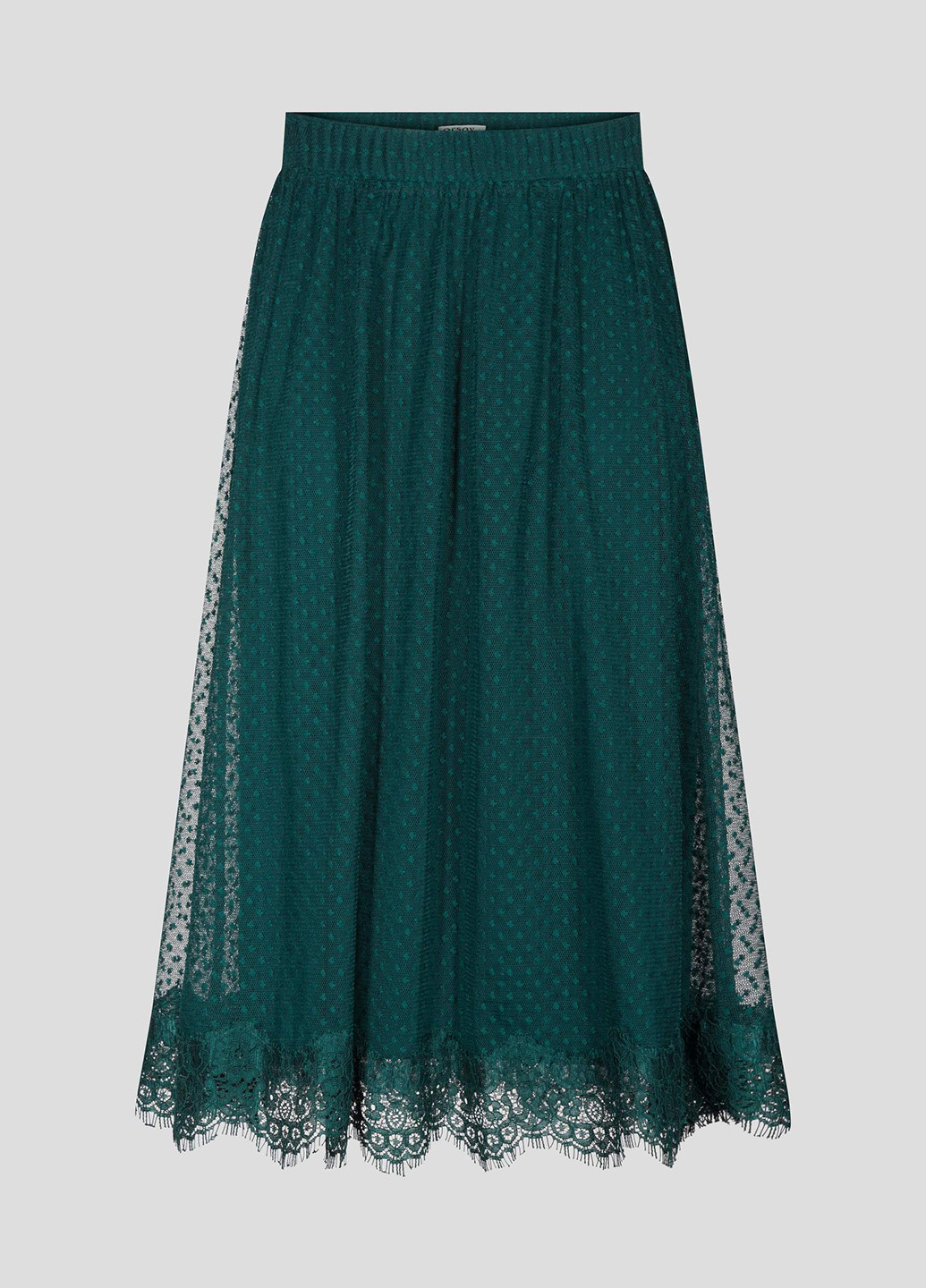 Изумрудная кэжуал однотонная юбка Orsay