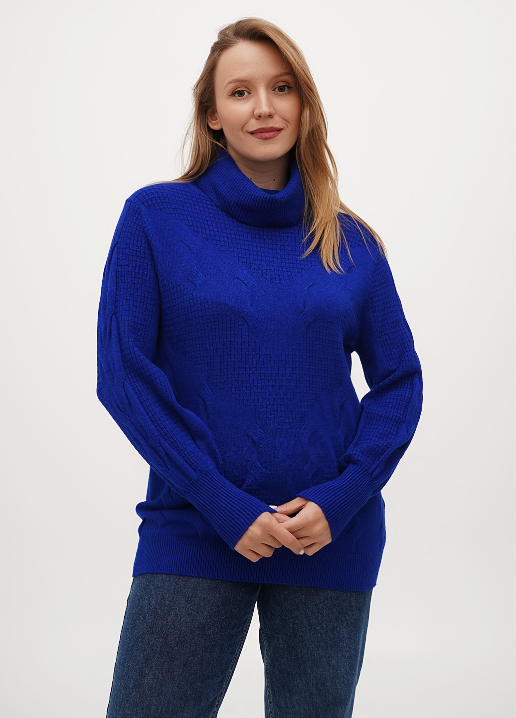 Синий демисезонный свитер Anne