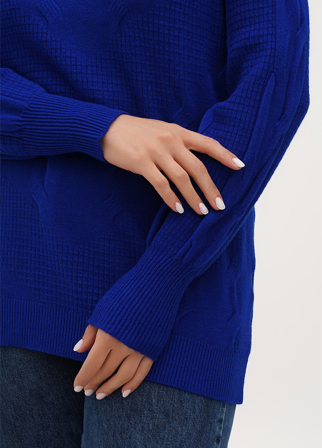 Синий демисезонный свитер Anne