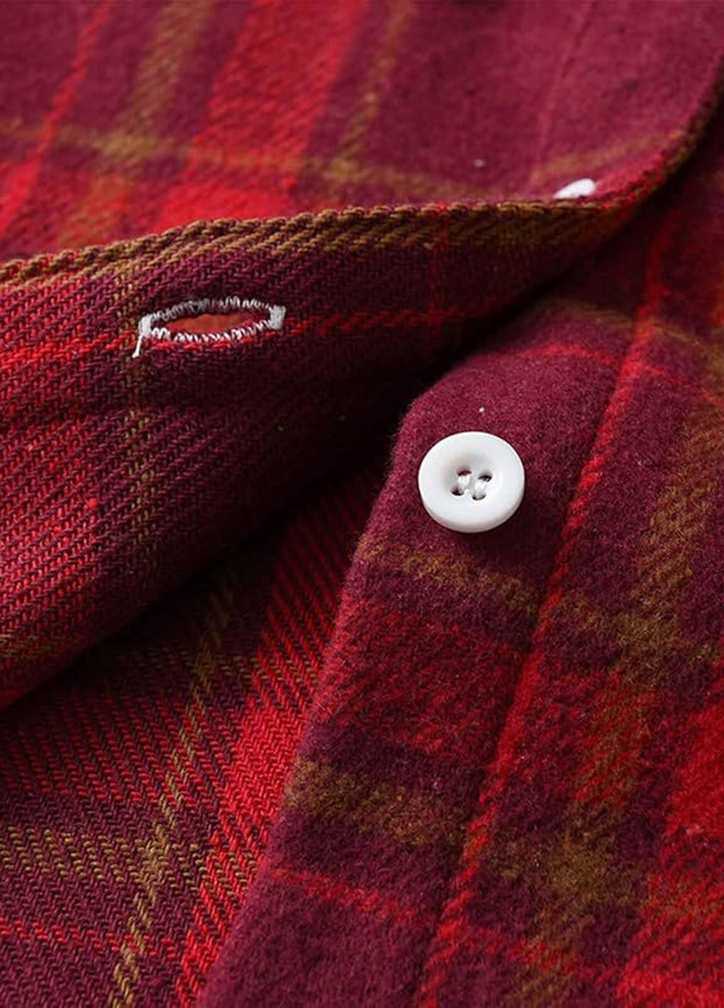 Красная кэжуал рубашка в клетку SHEIN