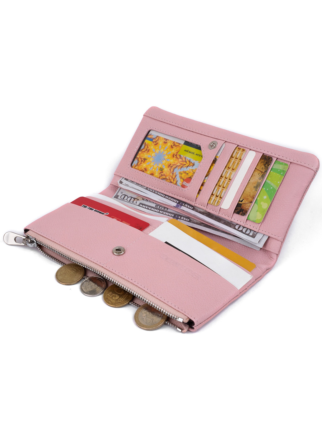 Жіночий шкіряний гаманець 18,5х9х1,5 см st leather (252127219)