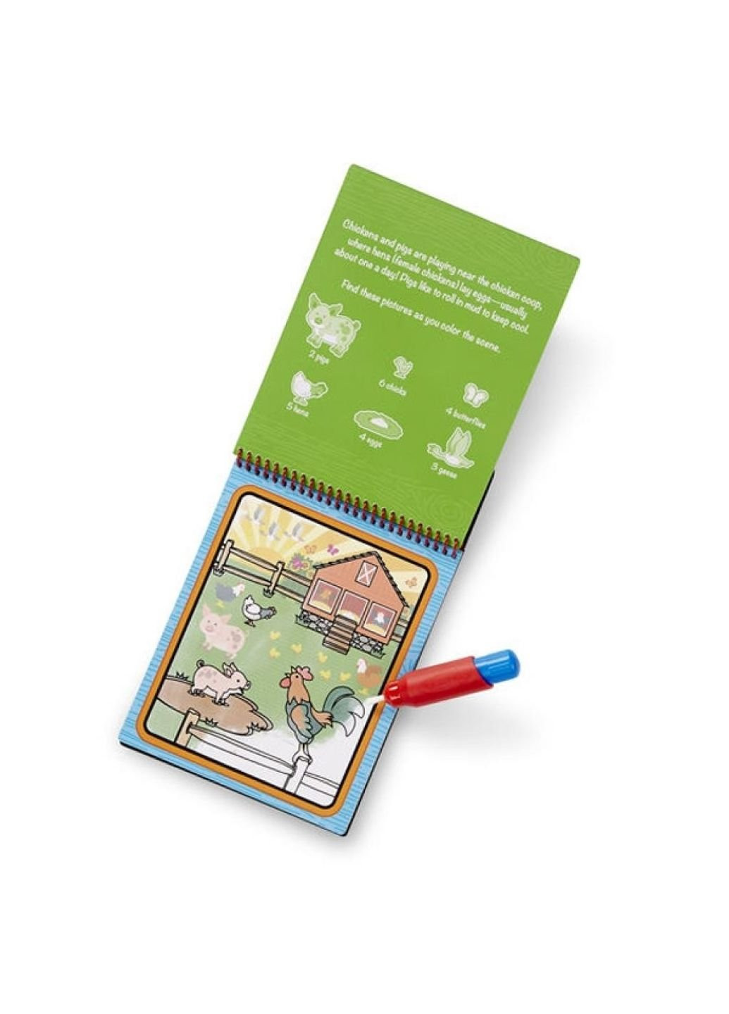 Набор для творчества Волшебная водная раскраска Домашняя ферма (MD19232) Melissa&Doug (254065552)