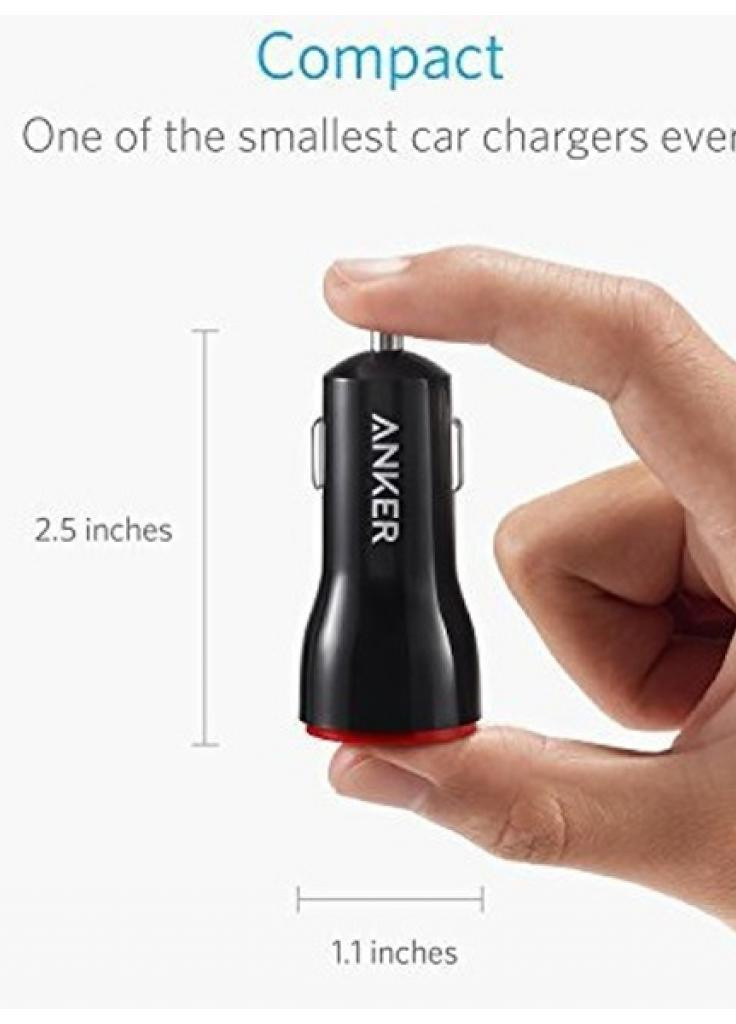 Зарядний пристрій PowerDrive 2 24W 2xUSB V3 (Black) (A2310G11) Anker (216637544)