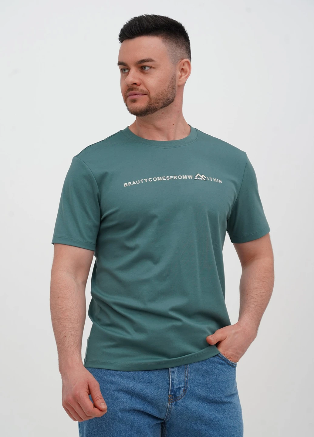 Зеленая футболка Trend Collection