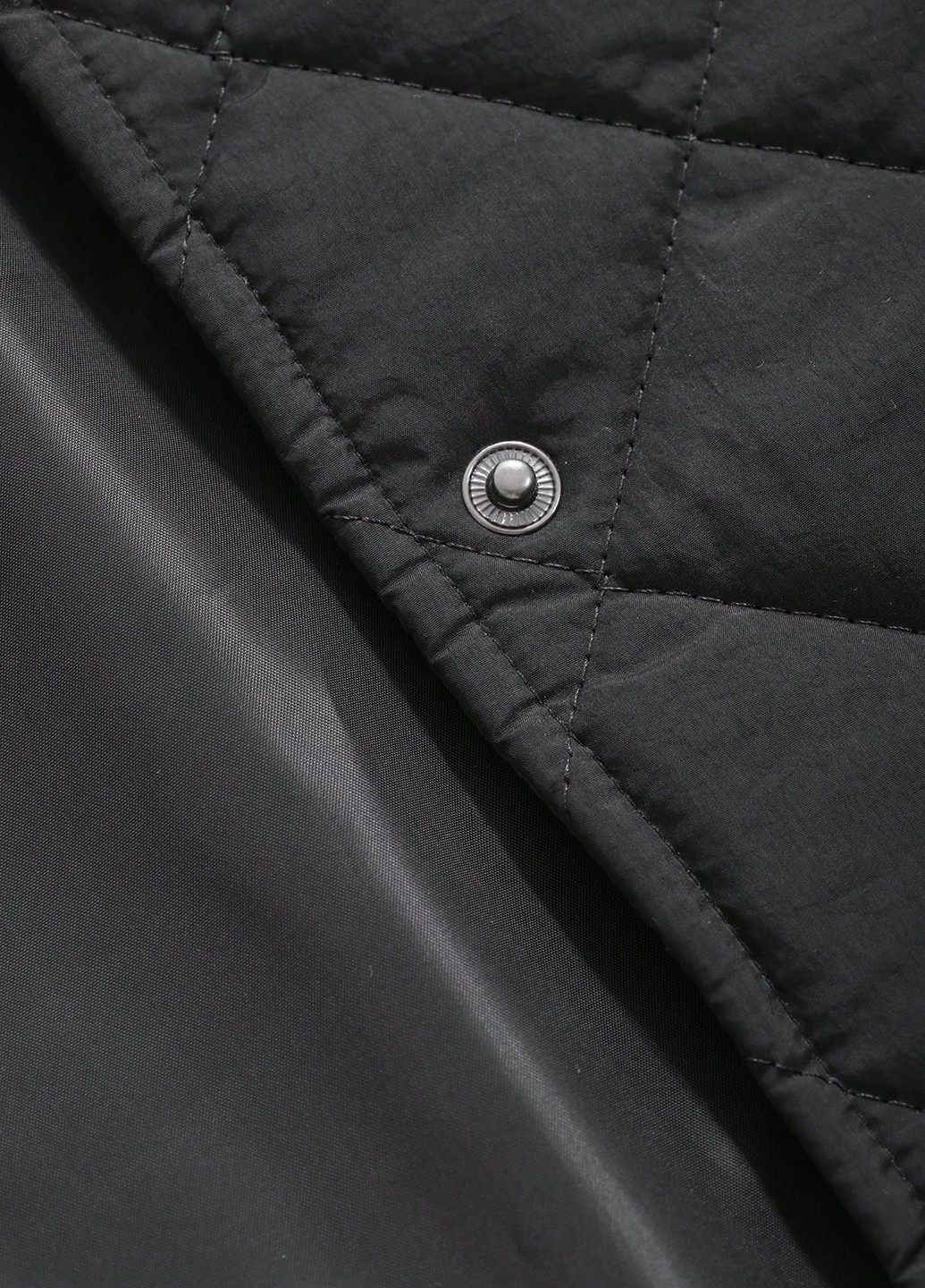 Чорний зимній комплект (жилет, куртка) SHEIN