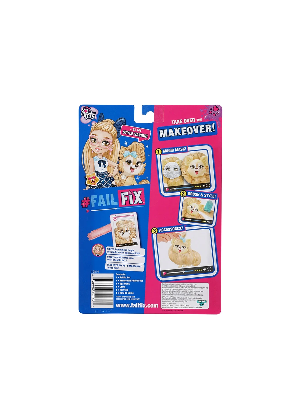 Игровой набор с любимцем серии "TOTAL Makeover" - ПУШИСТИК FAILFIX 12819 (255292567)