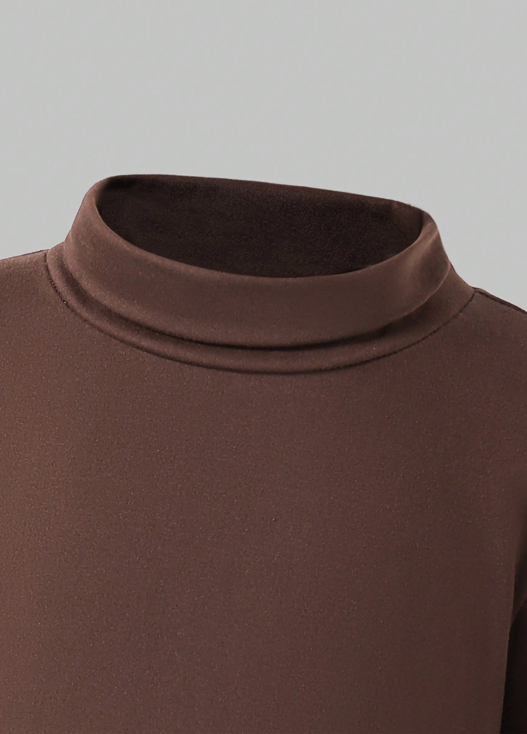 Коричневий демісезонний костюм (гольф, штани) брючний SHEIN