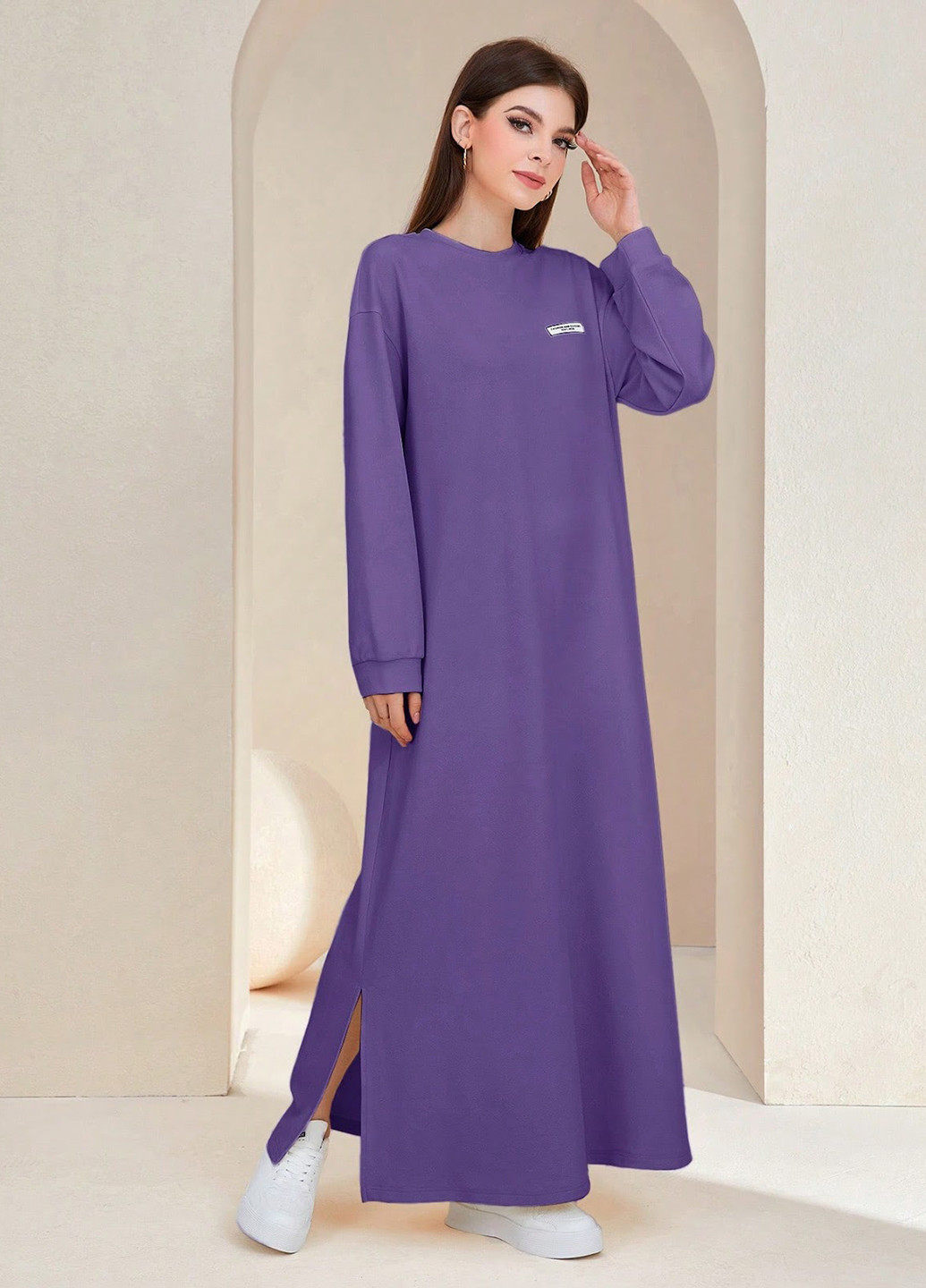 Бузкова спортивна, кежуал сукня а-силует SHEIN з написами