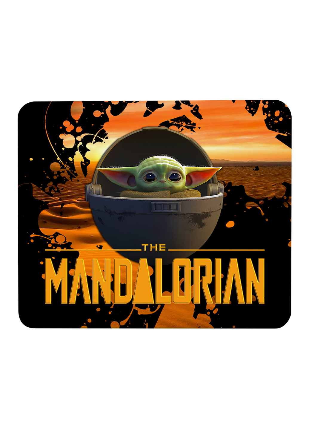 Килимок для мишки Мандалорец (The Mandalorian) (25108-1321) 22х18 см MobiPrint (222995233)