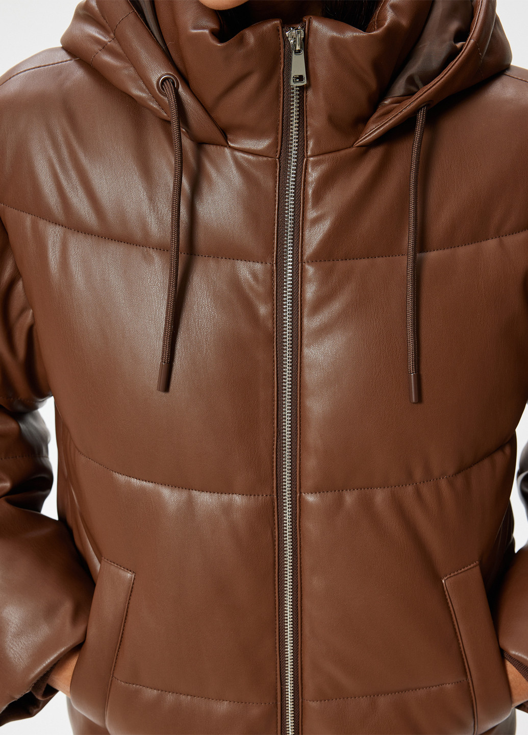 Коричневая демисезонная куртка KOTON