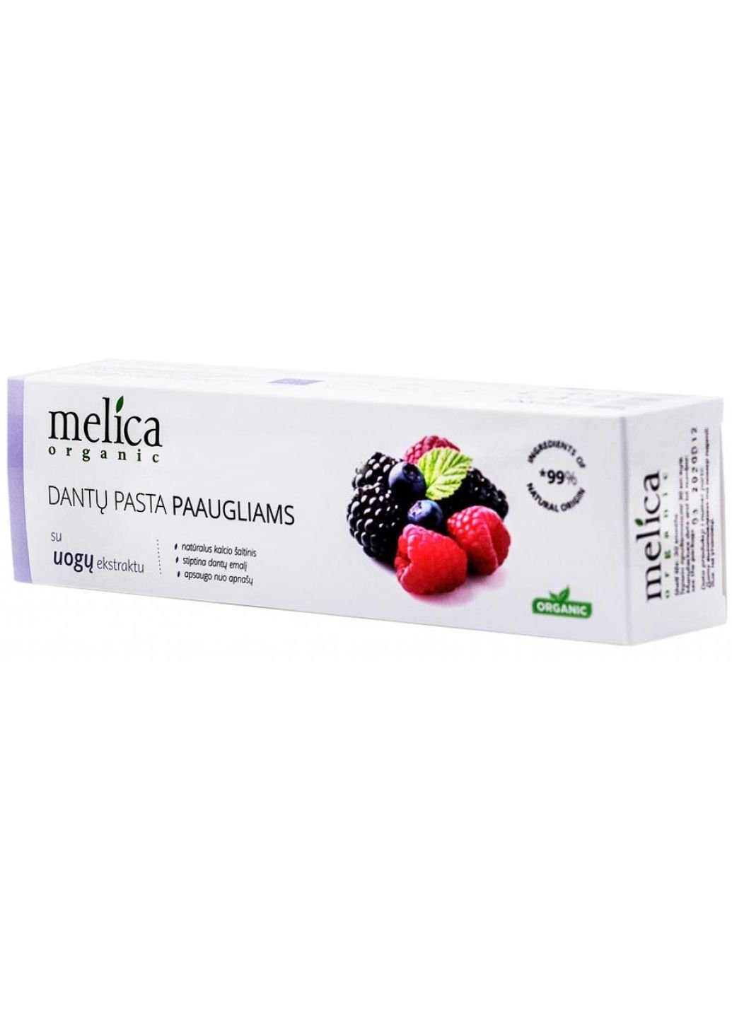 Детская зубная паста Ягодный микс 100 мл (4770416003624) Melica Organic (254084303)