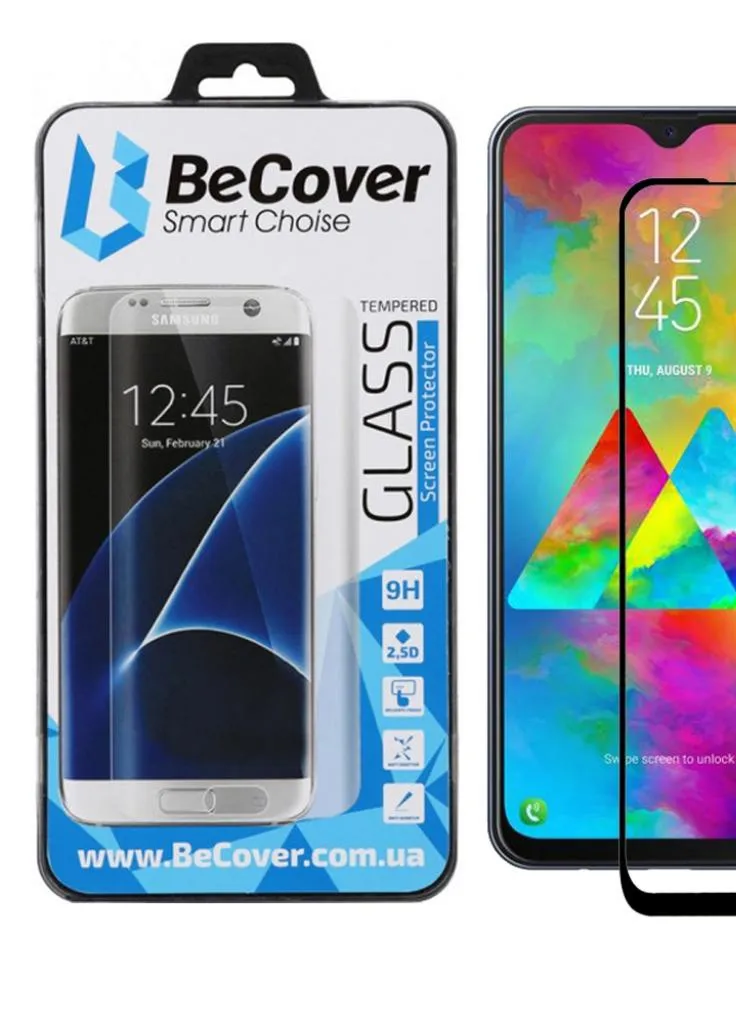 Скло захисне Samsung Galaxy M10 SM-M105 Black (703315) BeCover (203983578)