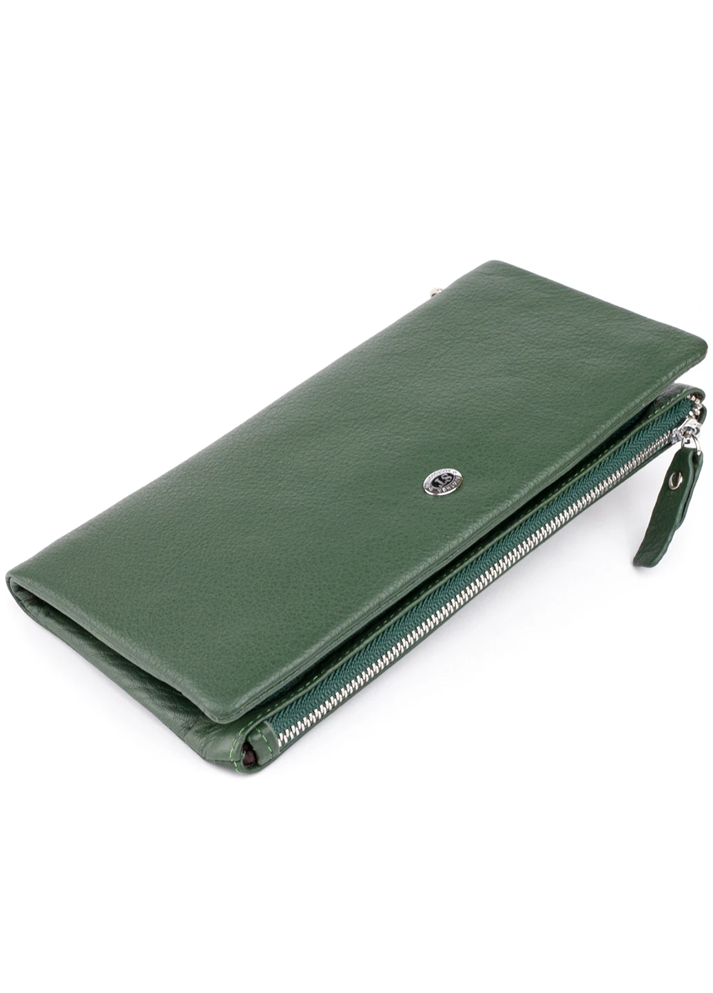 Жіночий шкіряний гаманець-клатч 20,8х10х2 см st leather (252130849)
