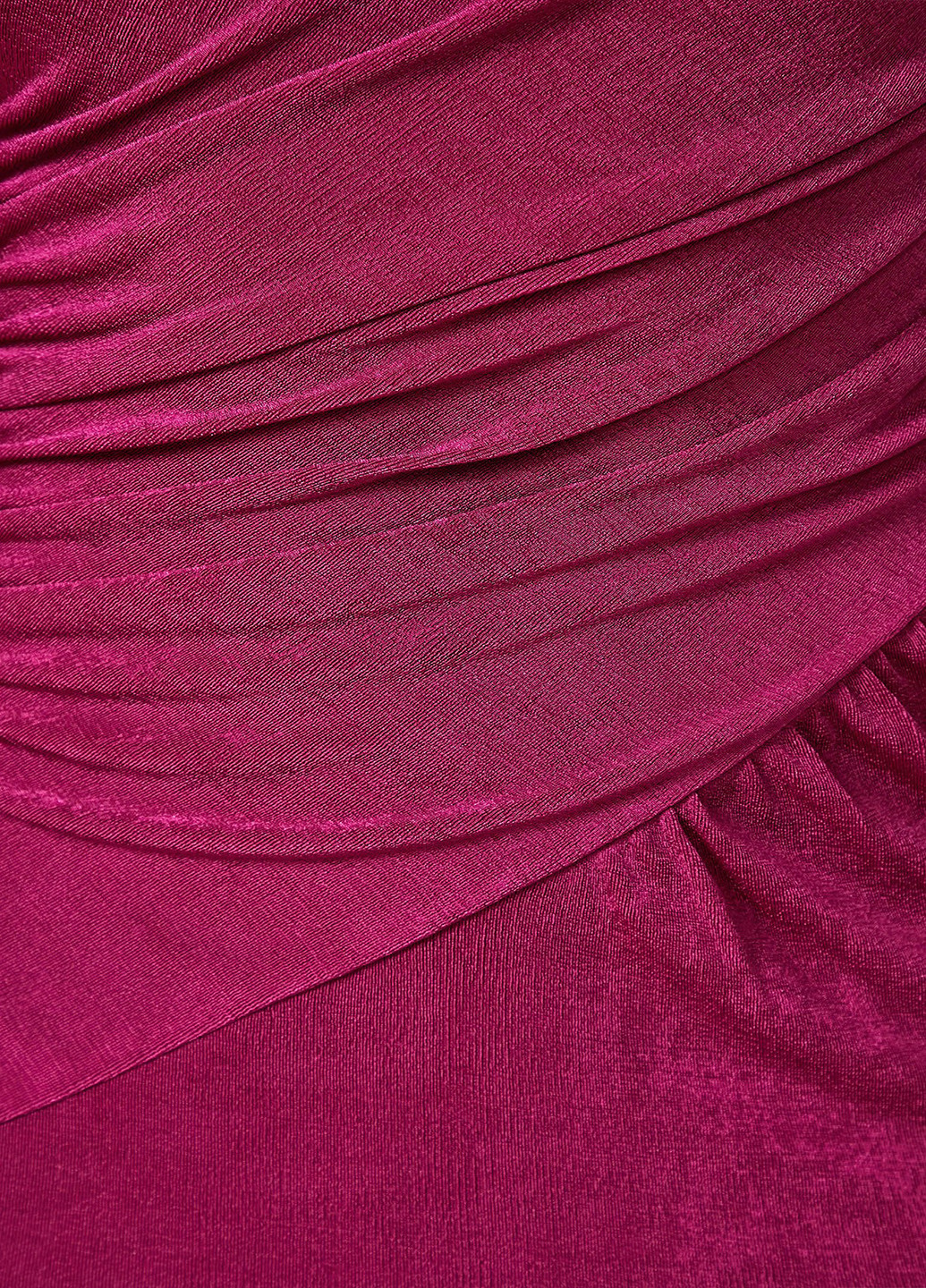 Фуксиновое (цвета Фуксия) вечернее платье силуэтная, платье-водолазка SHEIN однотонное