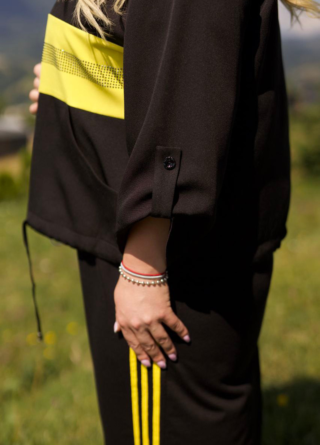 Желтый демисезонный комплект (ветровка, платье) No Brand