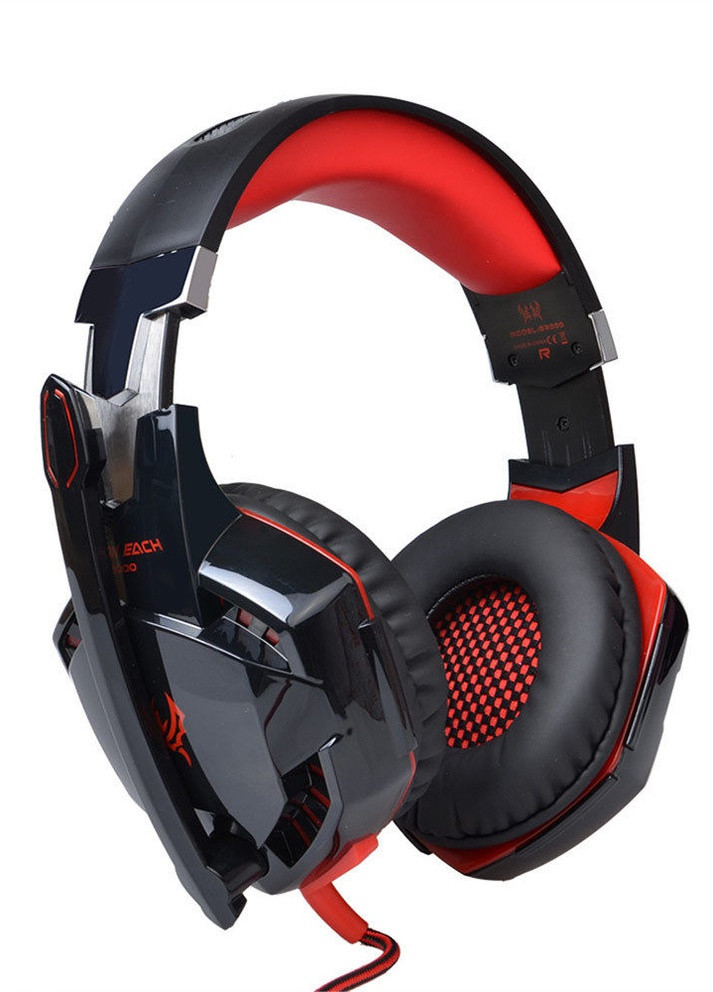 Геймерські навушники G2000 Pro Gaming з підсвічуванням Black-Red Kotion Each (224437091)