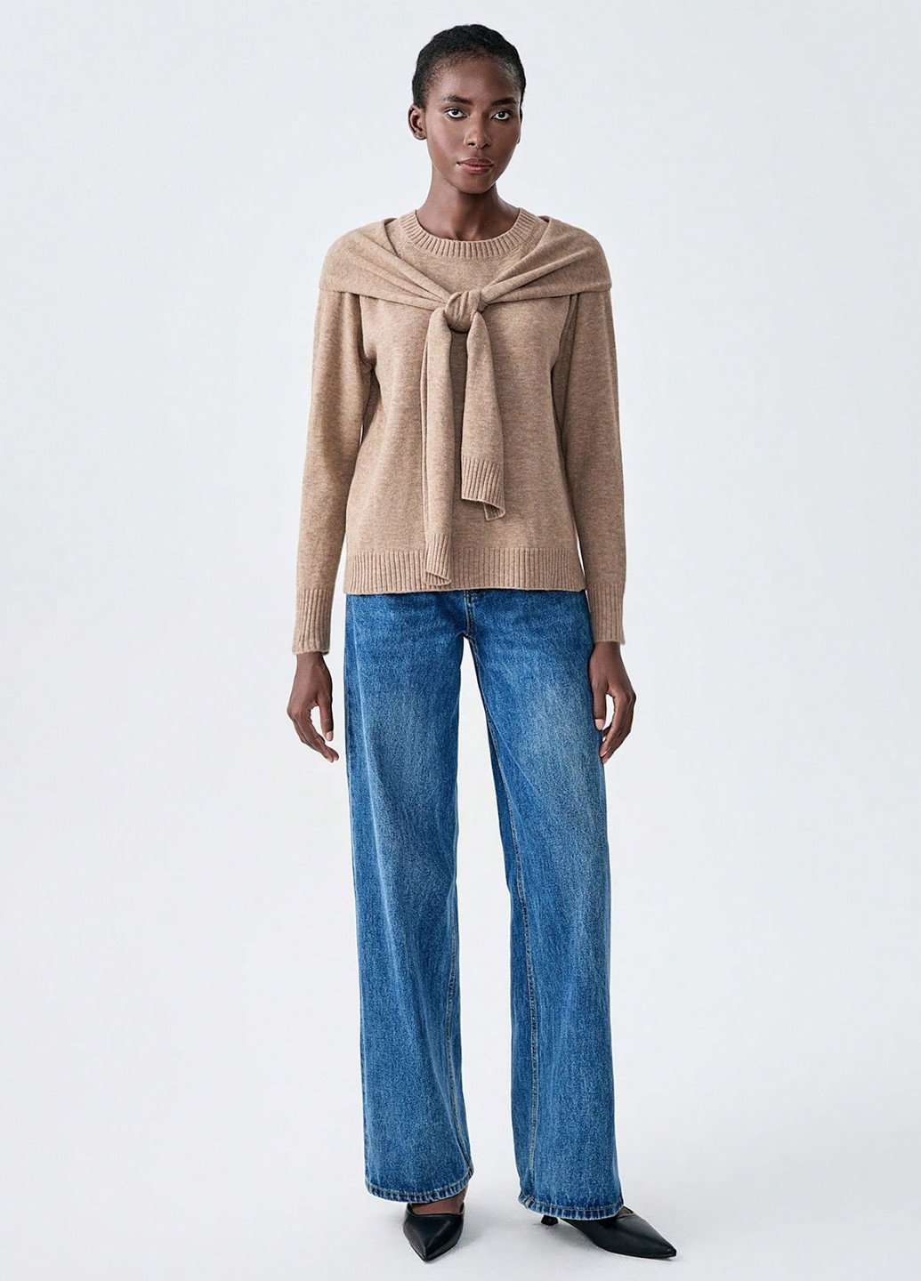 Темно-бежевый демисезонный джемпер джемпер SHEIN