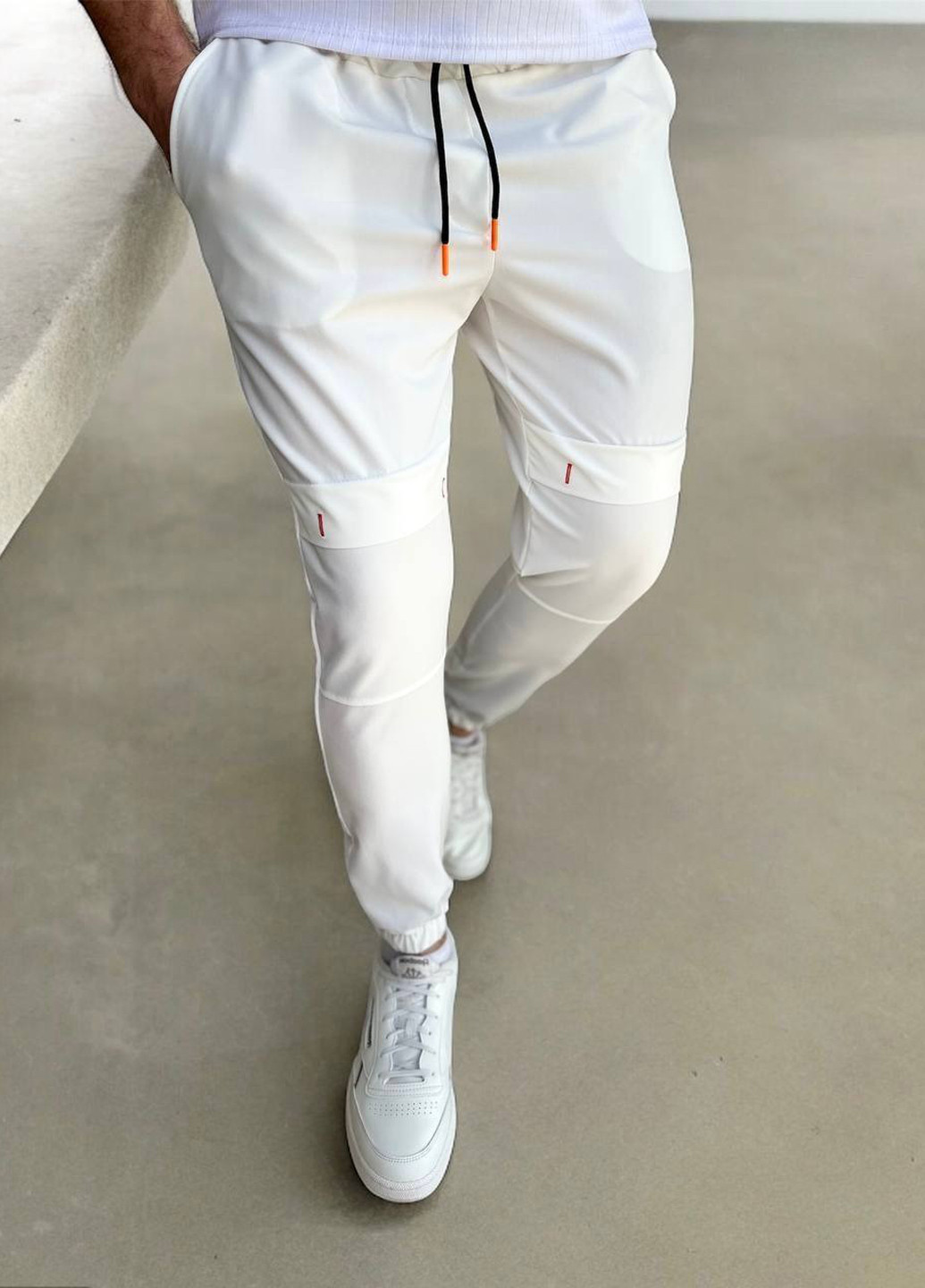 Молочные спортивные демисезонные джоггеры брюки Fashion