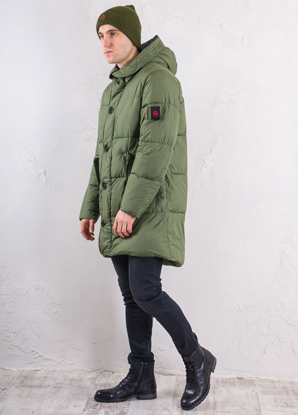 Зеленая зимняя куртка Yuko