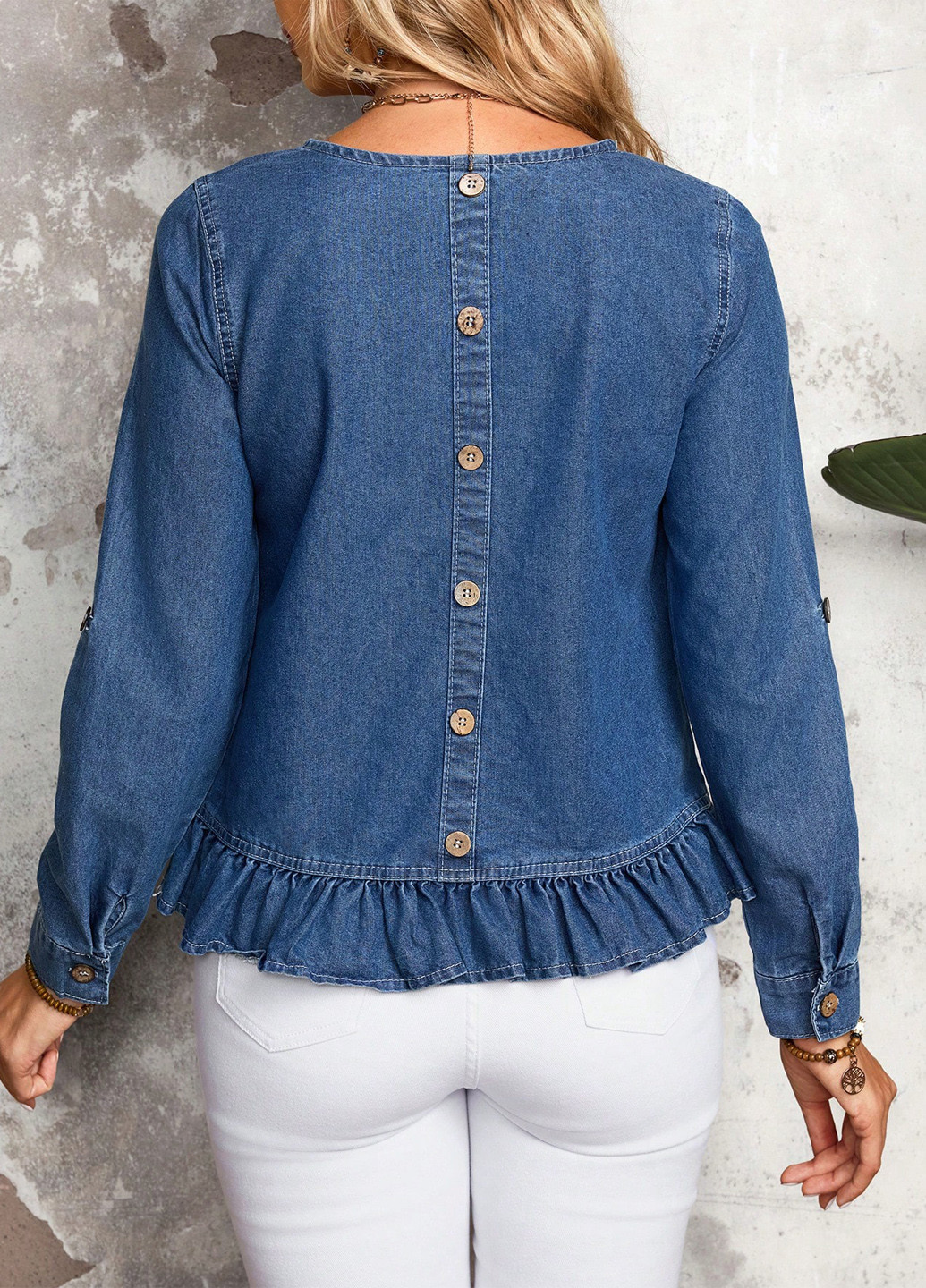 Синяя блуза SHEIN