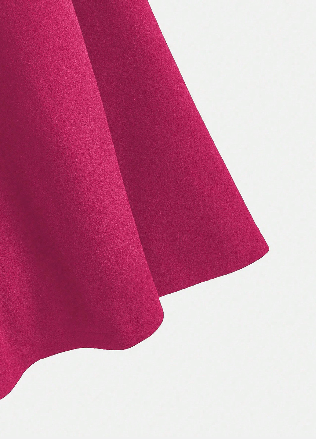 Фуксиновое Кэжуал полупальто кейп SHEIN однотонное