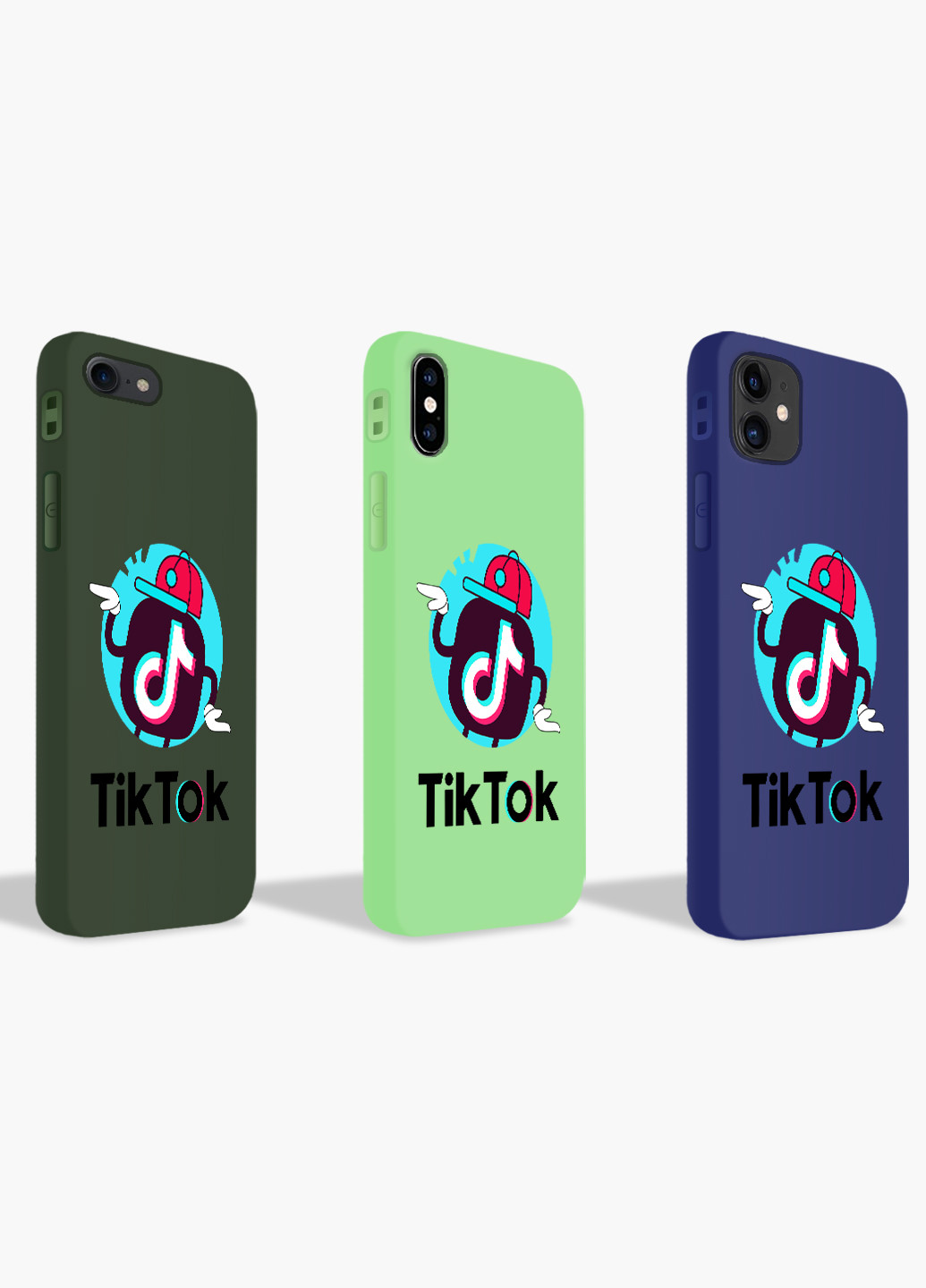 Чехол силиконовый Apple Iphone X ТикТок (TikTok) (6129-1712) MobiPrint (219559064)
