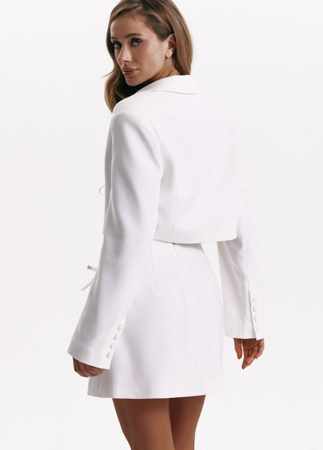 Молочний літній комплект (жакет, ліф) Gepur