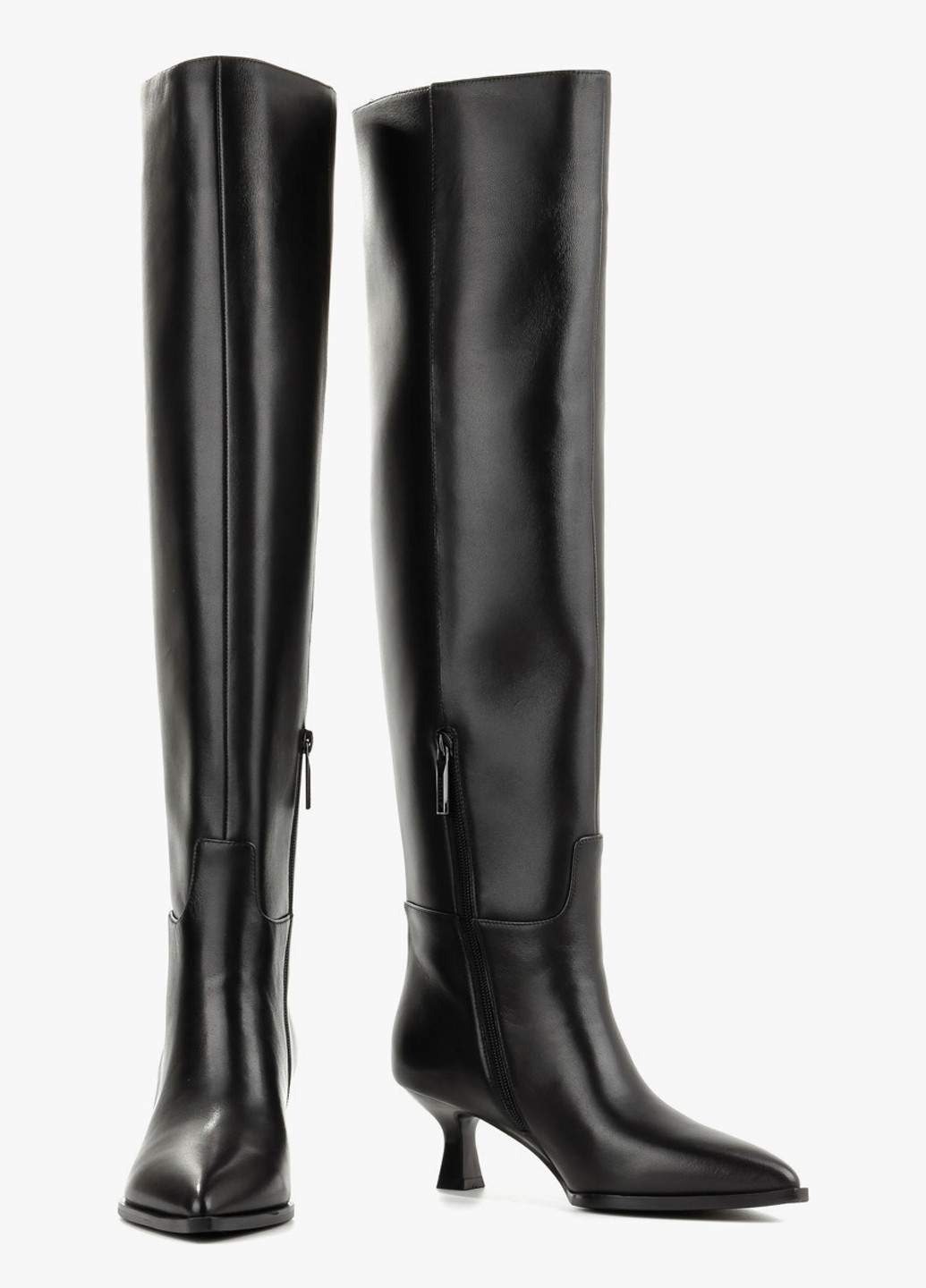 Черные осенние ботфорты Le'BERDES