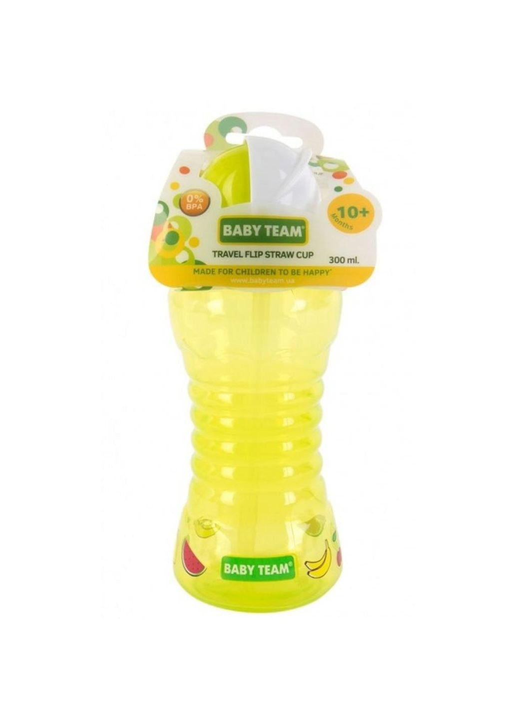 Поильник-непроливайка с трубочкой, 300 мл Baby Team (252248087)
