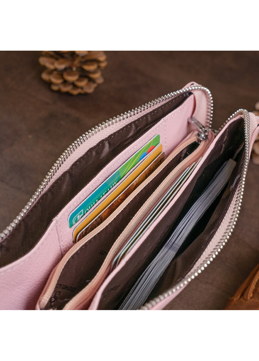 Женский кожаный кошелек-клатч 19,2х10х2 см st leather (252132066)