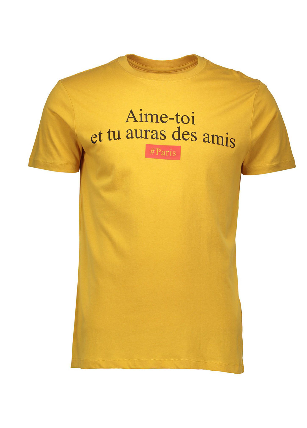 Желтая футболка с коротким рукавом Piazza Italia