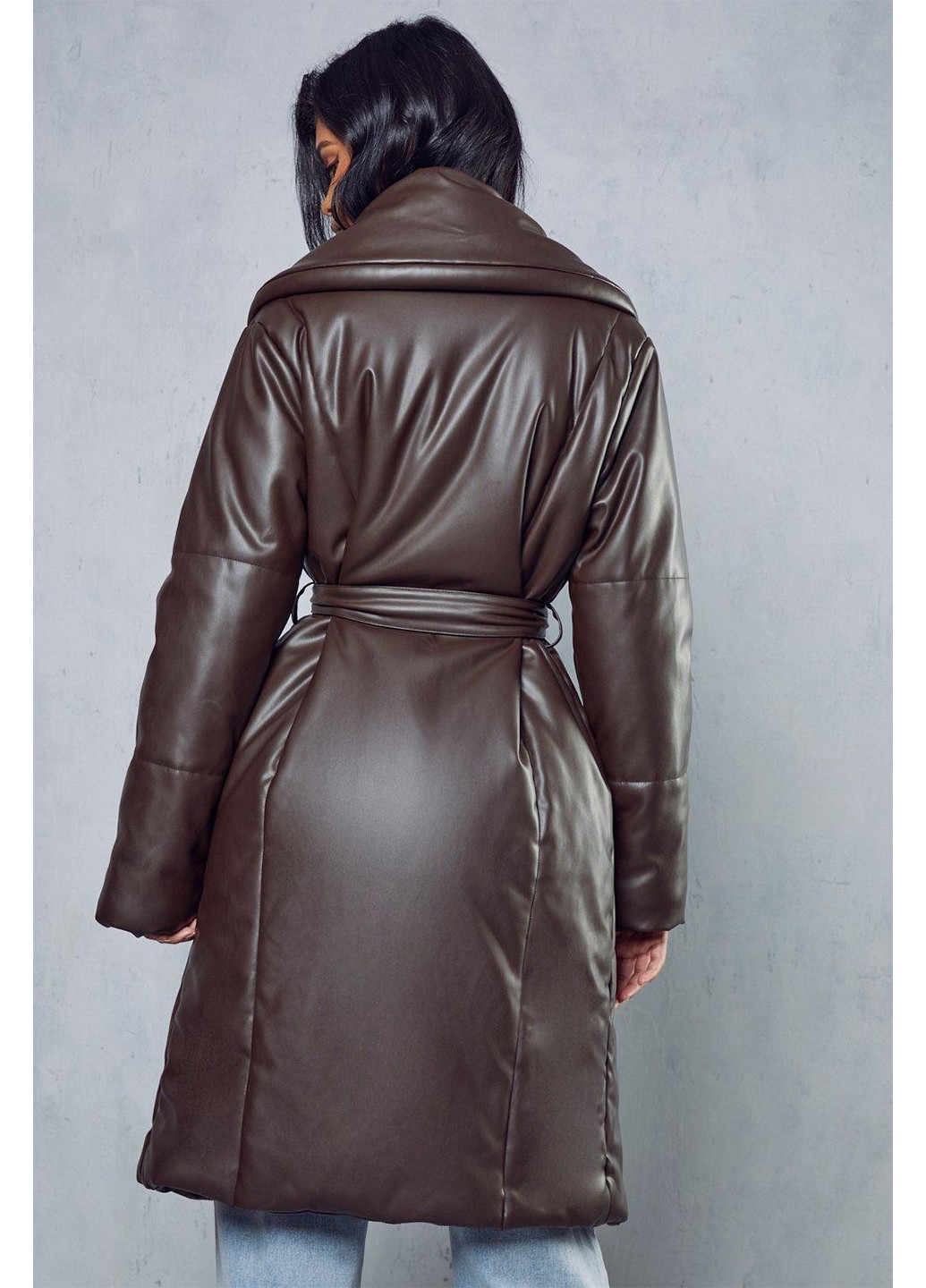Темно-коричнева демісезонна куртка MissPap